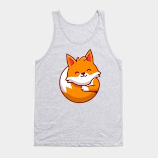 Cute Fox Cartoon Tank Top